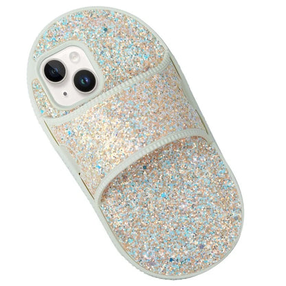 For iPhone 14 TPU Case Slipper Style Kickstand Shockproof Phone Cover