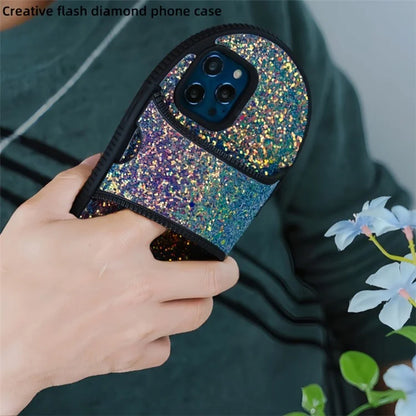 For iPhone 13 Pro Max Shockproof Case Slipper Design Kickstand TPU Phone Cover