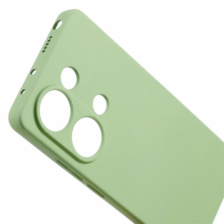 For Xiaomi Redmi Note 13 Pro 4G / Poco M6 Pro 4G Case Rubberized TPU Fiber Lining Cell Phone Cover (Precise Lens Cutout)