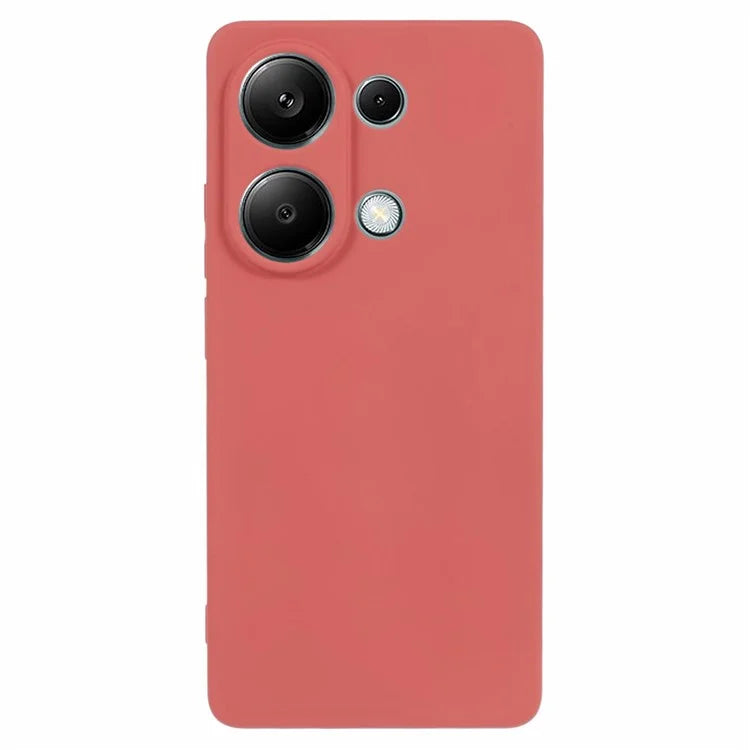 For Xiaomi Redmi Note 13 Pro 4G / Poco M6 Pro 4G Case Rubberized TPU Fiber Lining Cell Phone Cover (Precise Lens Cutout)