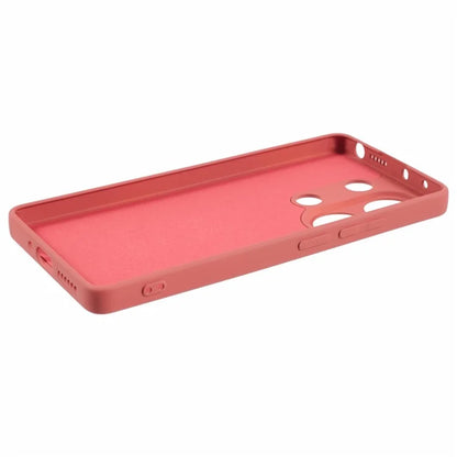 For Xiaomi Redmi Note 13 Pro 4G / Poco M6 Pro 4G Case Rubberized TPU Fiber Lining Cell Phone Cover (Precise Lens Cutout)