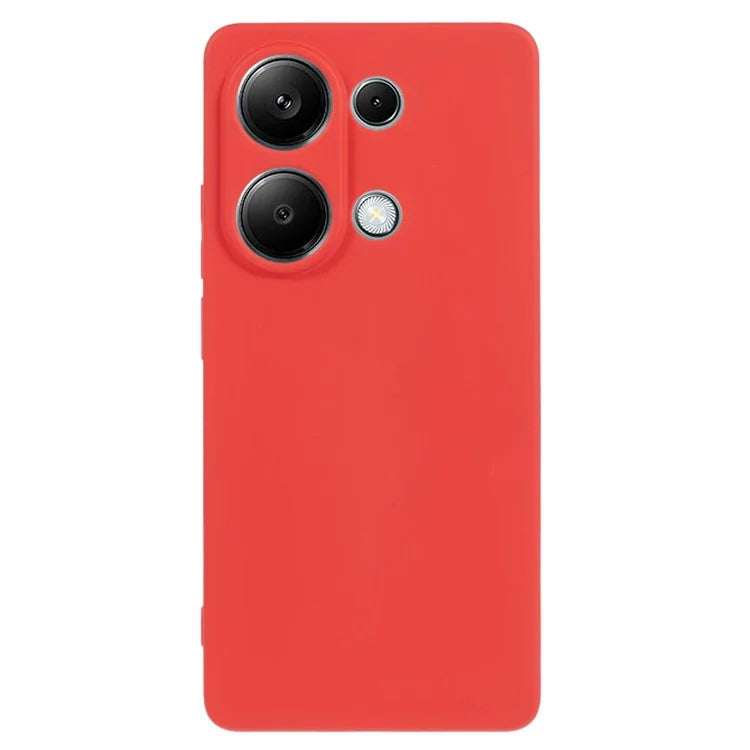 For Xiaomi Redmi Note 13 Pro 4G / Poco M6 Pro 4G Case Rubberized TPU Fiber Lining Cell Phone Cover (Precise Lens Cutout)