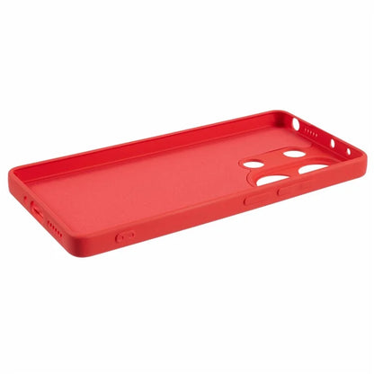 For Xiaomi Redmi Note 13 Pro 4G / Poco M6 Pro 4G Case Rubberized TPU Fiber Lining Cell Phone Cover (Precise Lens Cutout)