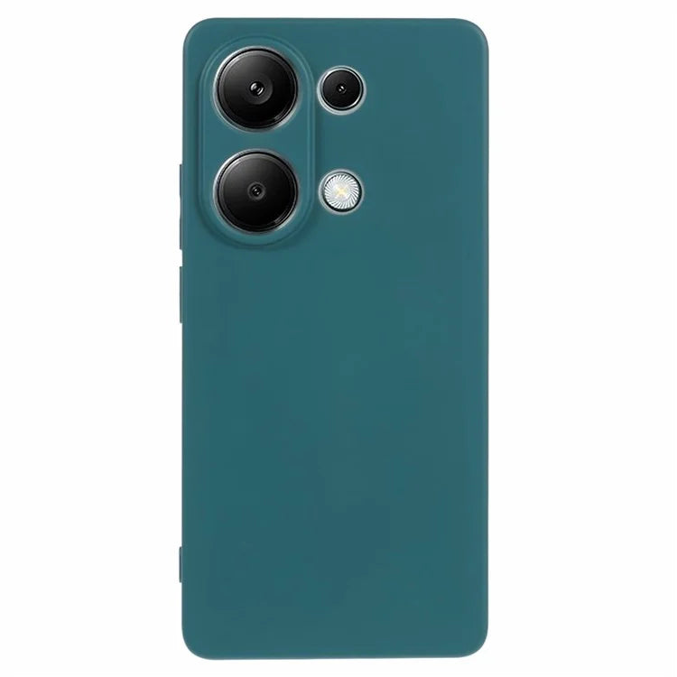 For Xiaomi Redmi Note 13 Pro 4G / Poco M6 Pro 4G Case Rubberized TPU Fiber Lining Cell Phone Cover (Precise Lens Cutout)