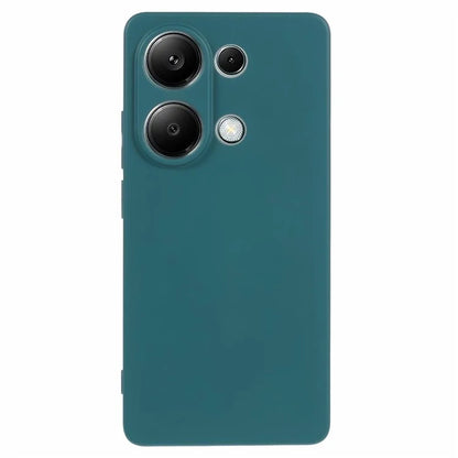 For Xiaomi Redmi Note 13 Pro 4G / Poco M6 Pro 4G Case Rubberized TPU Fiber Lining Cell Phone Cover (Precise Lens Cutout)