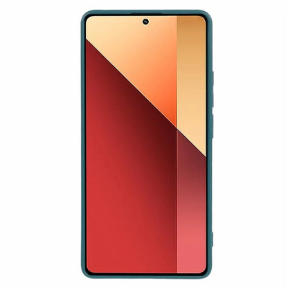 For Xiaomi Redmi Note 13 Pro 4G / Poco M6 Pro 4G Case Rubberized TPU Fiber Lining Cell Phone Cover (Precise Lens Cutout)