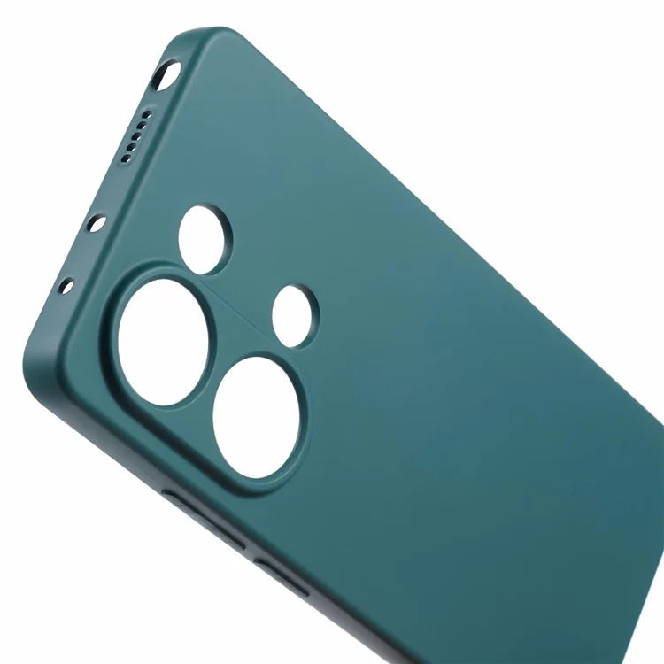For Xiaomi Redmi Note 13 Pro 4G / Poco M6 Pro 4G Case Rubberized TPU Fiber Lining Cell Phone Cover (Precise Lens Cutout)