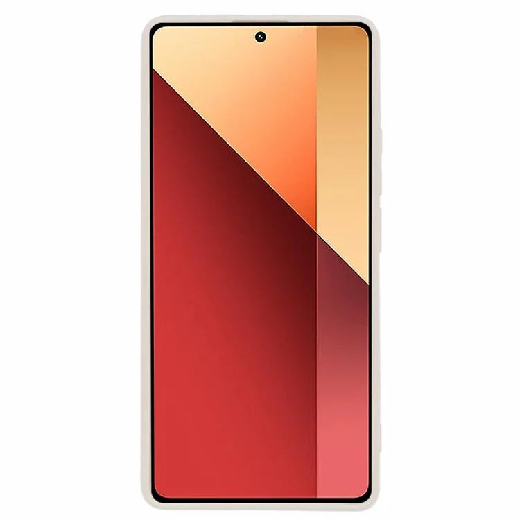 For Xiaomi Redmi Note 13 Pro 4G / Poco M6 Pro 4G Case Rubberized TPU Fiber Lining Cell Phone Cover (Precise Lens Cutout)
