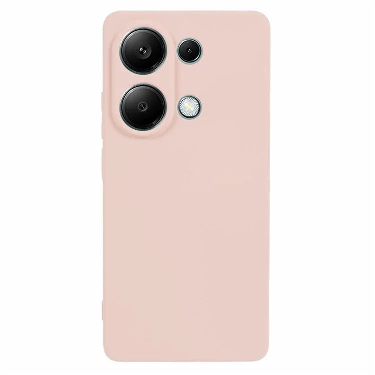For Xiaomi Redmi Note 13 Pro 4G / Poco M6 Pro 4G Case Rubberized TPU Fiber Lining Cell Phone Cover (Precise Lens Cutout)