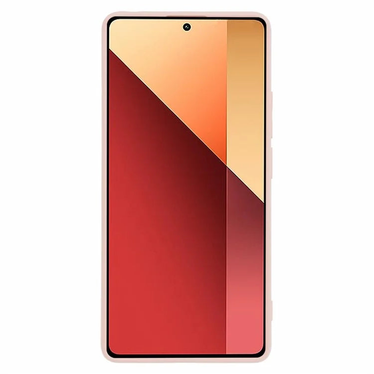 For Xiaomi Redmi Note 13 Pro 4G / Poco M6 Pro 4G Case Rubberized TPU Fiber Lining Cell Phone Cover (Precise Lens Cutout)