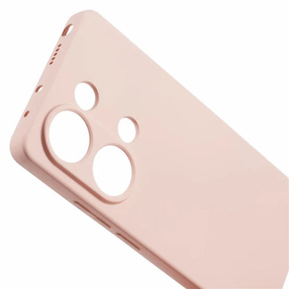 For Xiaomi Redmi Note 13 Pro 4G / Poco M6 Pro 4G Case Rubberized TPU Fiber Lining Cell Phone Cover (Precise Lens Cutout)