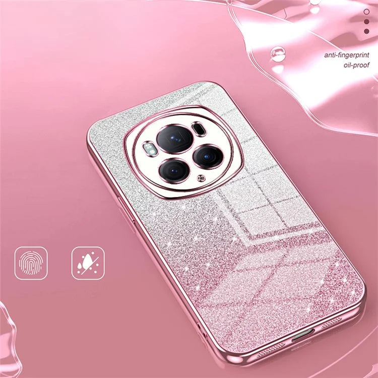 For Honor Magic6 Pro 5G Cell Phone Cases Gradient Glitter Electroplated TPU Shell