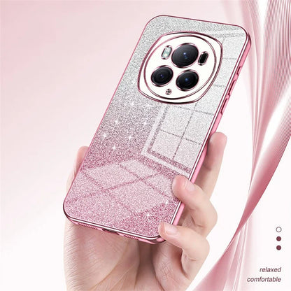 For Honor Magic6 Pro 5G Cell Phone Cases Gradient Glitter Electroplated TPU Shell