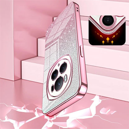 For Honor Magic6 Pro 5G Cell Phone Cases Gradient Glitter Electroplated TPU Shell
