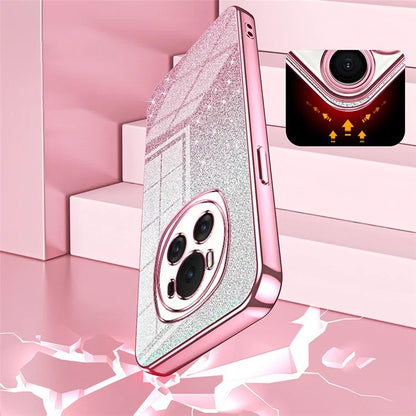 For Honor Magic6 5G Gradient Glitter Cell Phone Cases Electroplated TPU Shell