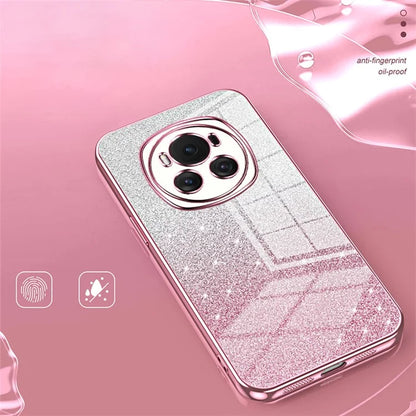 For Honor Magic6 5G Gradient Glitter Cell Phone Cases Electroplated TPU Shell