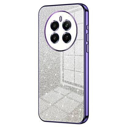 For Realme 12+ 5G Gradient Glitter Cell Phone Cases Electroplated Drop Resistant TPU Shell