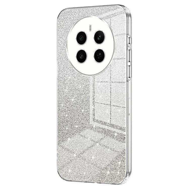 For Realme 12+ 5G Gradient Glitter Cell Phone Cases Electroplated Drop Resistant TPU Shell