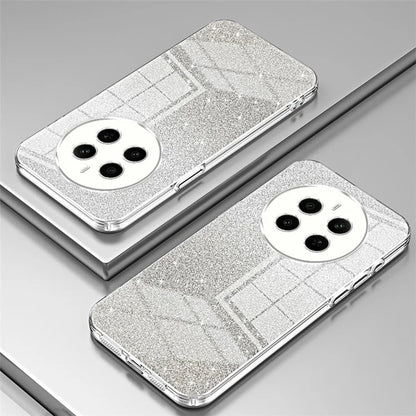For Realme 12+ 5G Gradient Glitter Cell Phone Cases Electroplated Drop Resistant TPU Shell
