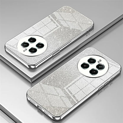For Realme 12+ 5G Gradient Glitter Cell Phone Cases Electroplated Drop Resistant TPU Shell