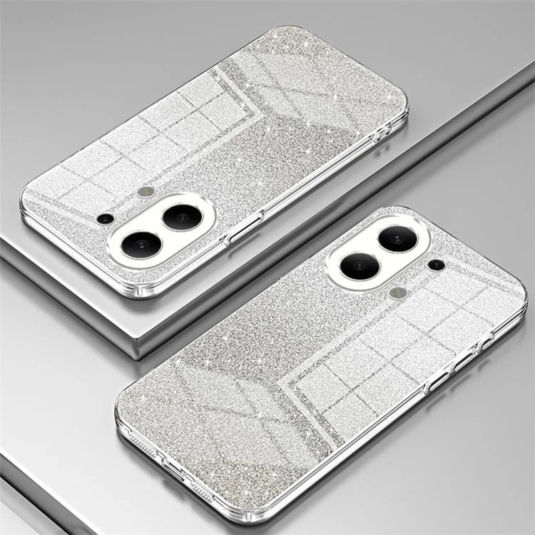 For Xiaomi Redmi Note 13 4G Cell Phone Cases Electroplated Drop Resistant Gradient Glitter TPU Shell