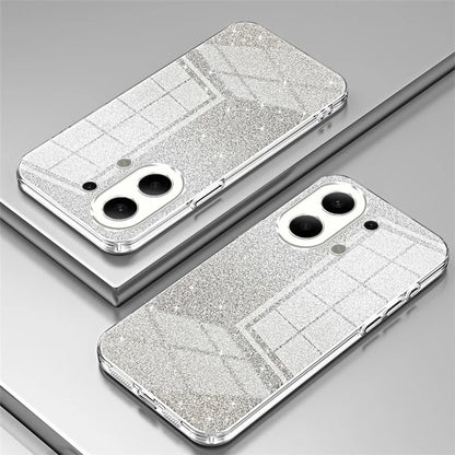 For Xiaomi Redmi Note 13 4G Cell Phone Cases Electroplated Drop Resistant Gradient Glitter TPU Shell