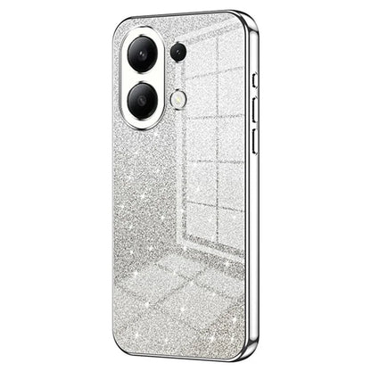 For Xiaomi Redmi Note 13 4G Cell Phone Cases Electroplated Drop Resistant Gradient Glitter TPU Shell