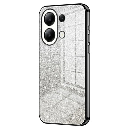 For Xiaomi Redmi Note 13 4G Cell Phone Cases Electroplated Drop Resistant Gradient Glitter TPU Shell