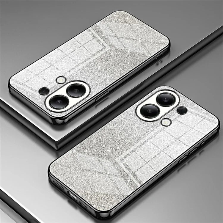 For Xiaomi Redmi Note 13 4G Cell Phone Cases Electroplated Drop Resistant Gradient Glitter TPU Shell