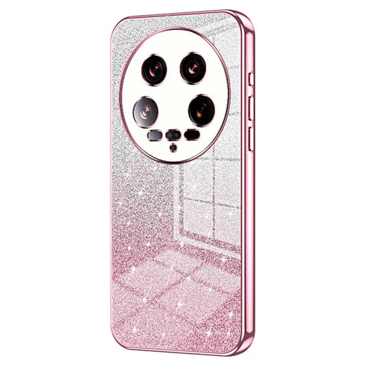 Phone Shell for Xiaomi 14 Ultra Electroplating Design Gradient Glitter Cell Phone Case