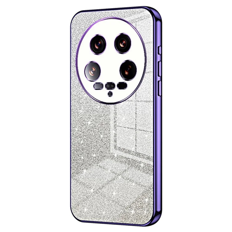 Phone Shell for Xiaomi 14 Ultra Electroplating Design Gradient Glitter Cell Phone Case