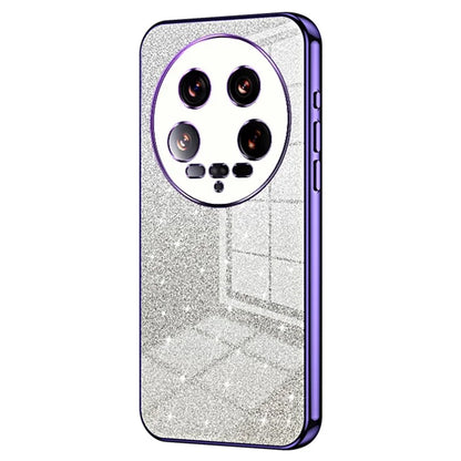 Phone Shell for Xiaomi 14 Ultra Electroplating Design Gradient Glitter Cell Phone Case