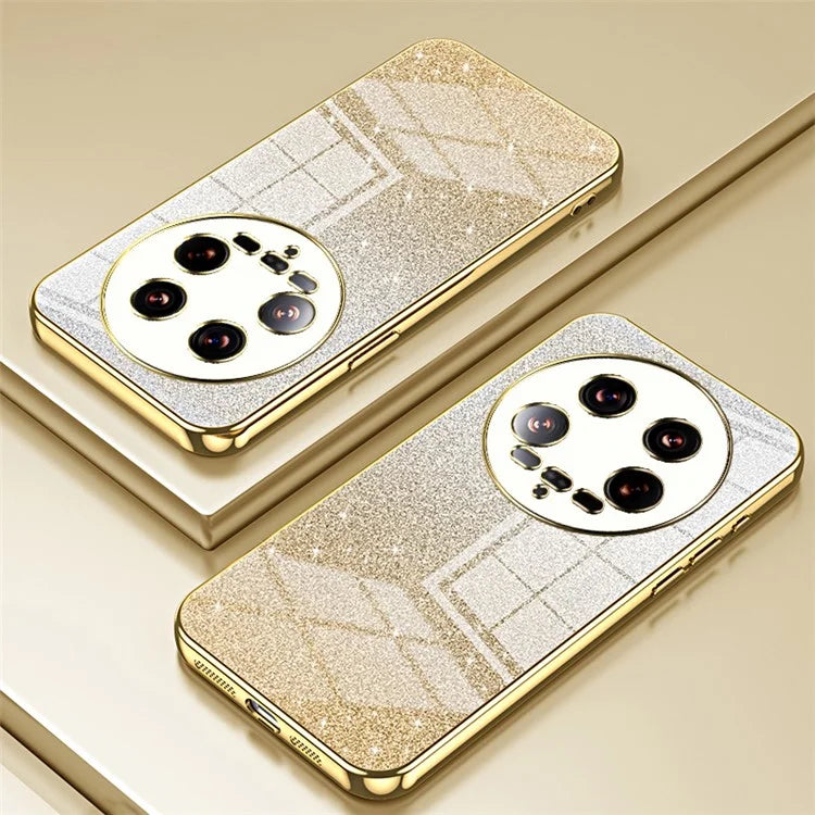 Phone Shell for Xiaomi 14 Ultra Electroplating Design Gradient Glitter Cell Phone Case
