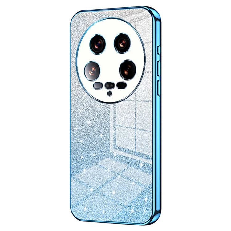 Phone Shell for Xiaomi 14 Ultra Electroplating Design Gradient Glitter Cell Phone Case