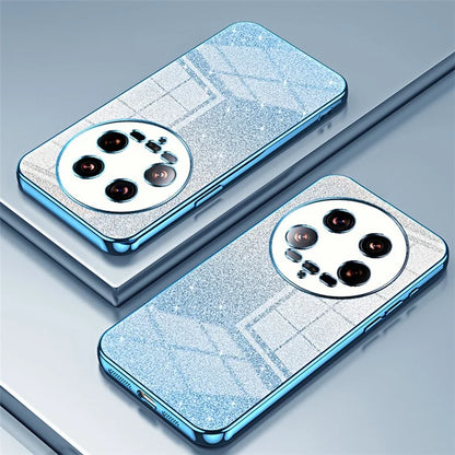 Phone Shell for Xiaomi 14 Ultra Electroplating Design Gradient Glitter Cell Phone Case