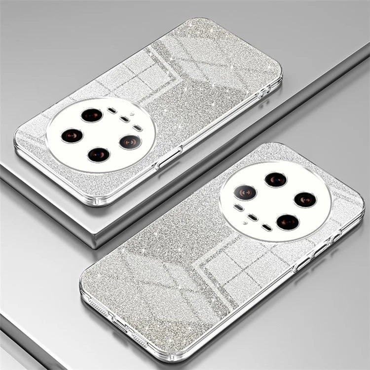 Phone Shell for Xiaomi 14 Ultra Electroplating Design Gradient Glitter Cell Phone Case