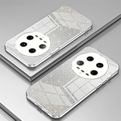 Phone Shell for Xiaomi 14 Ultra Electroplating Design Gradient Glitter Cell Phone Case