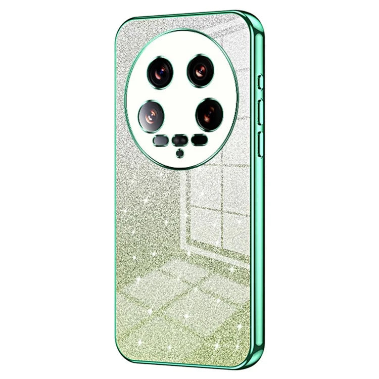 Phone Shell for Xiaomi 14 Ultra Electroplating Design Gradient Glitter Cell Phone Case