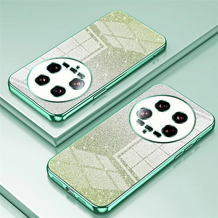 Phone Shell for Xiaomi 14 Ultra Electroplating Design Gradient Glitter Cell Phone Case