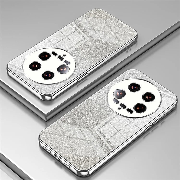 Phone Shell for Xiaomi 14 Ultra Electroplating Design Gradient Glitter Cell Phone Case