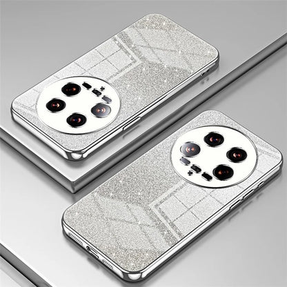Phone Shell for Xiaomi 14 Ultra Electroplating Design Gradient Glitter Cell Phone Case