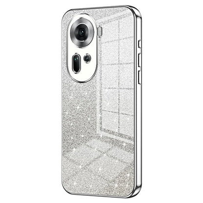 Drop-Proof TPU Shell for Oppo Reno11 (China) 5G Gradient Glitter Phone Case Electroplated Cover