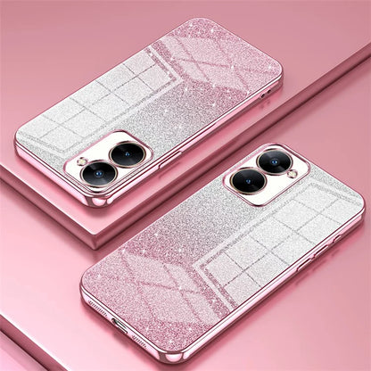 Phone Case for Realme V30t Cover Gradient Glitter Electroplating Cell Phone Shell
