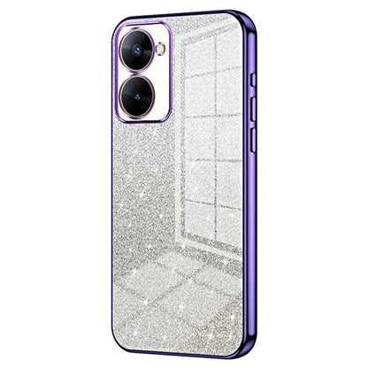 Phone Case for Realme V30t Cover Gradient Glitter Electroplating Cell Phone Shell