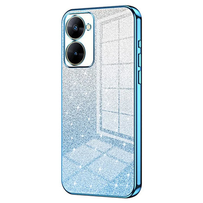 Phone Case for Realme V30t Cover Gradient Glitter Electroplating Cell Phone Shell