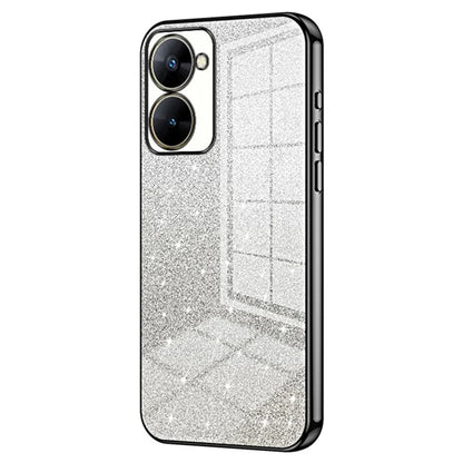 Phone Case for Realme V30t Cover Gradient Glitter Electroplating Cell Phone Shell