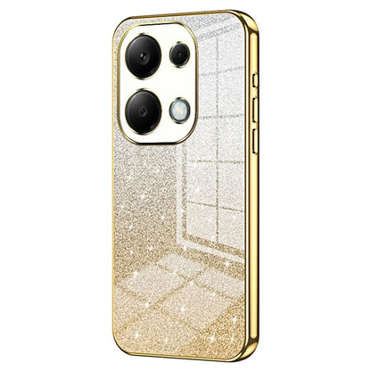 For Xiaomi Redmi Note 13 Pro 4G / Poco M6 Pro 4G Electroplating Shell Gradient Glitter Slim-Fit TPU Cell Phone Cases
