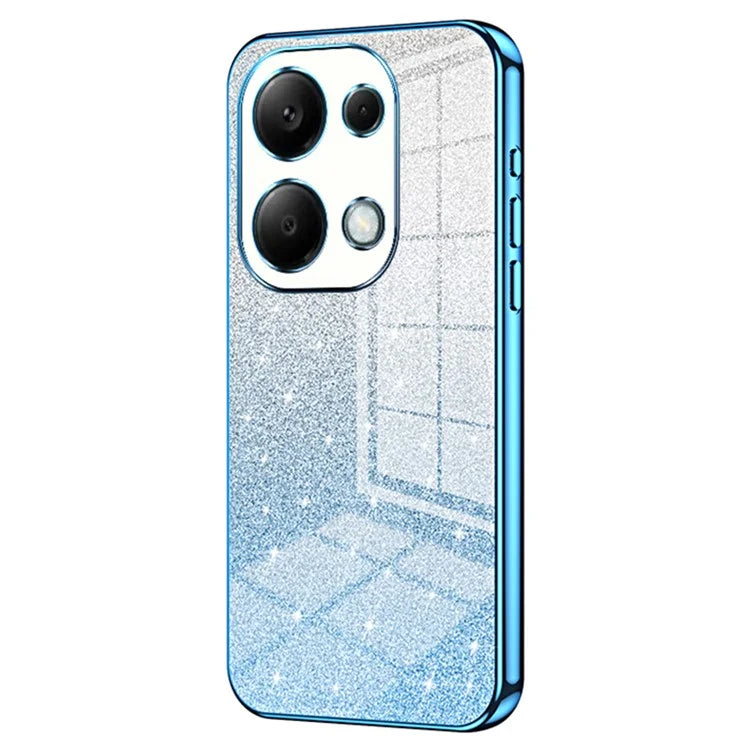 For Xiaomi Redmi Note 13 Pro 4G / Poco M6 Pro 4G Electroplating Shell Gradient Glitter Slim-Fit TPU Cell Phone Cases