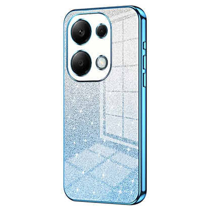 For Xiaomi Redmi Note 13 Pro 4G / Poco M6 Pro 4G Electroplating Shell Gradient Glitter Slim-Fit TPU Cell Phone Cases