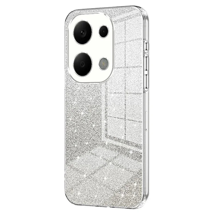 For Xiaomi Redmi Note 13 Pro 4G / Poco M6 Pro 4G Electroplating Shell Gradient Glitter Slim-Fit TPU Cell Phone Cases